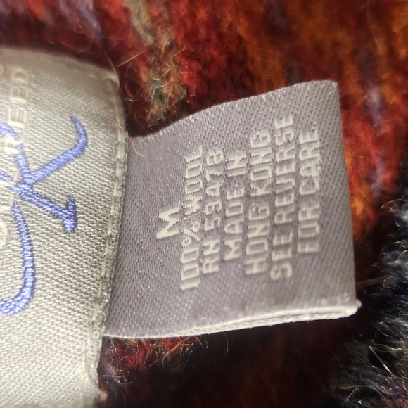 Vintage Carroll Reed Nordic Toggle button-down chunky cardigan sweater - Picture 7 of 11